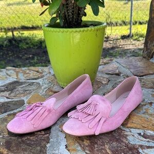 J. Crew Pink Suede Women's Loafers, size 11